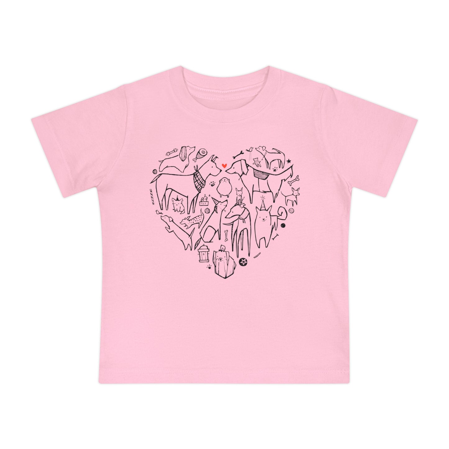 Dog Heart Baby Graphic Tee