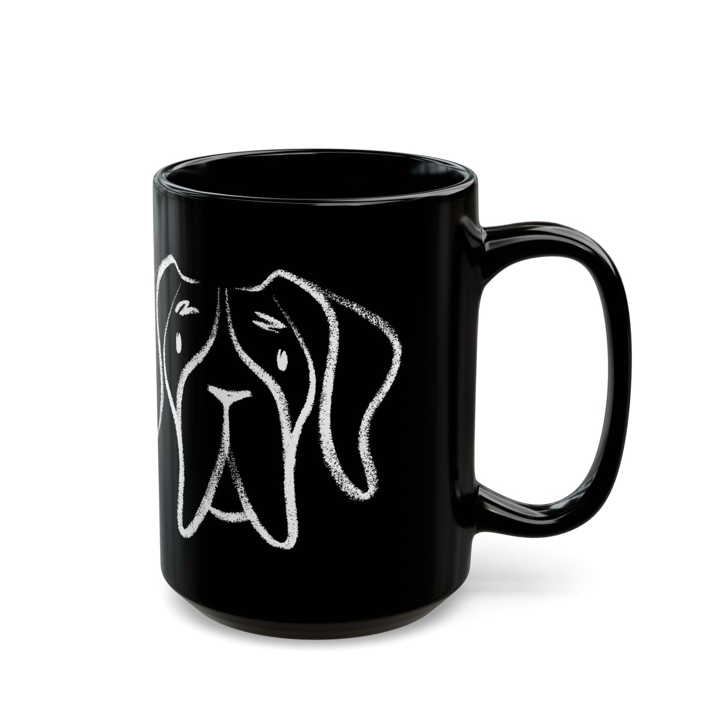 Dog BF#14 15oz Black Mug