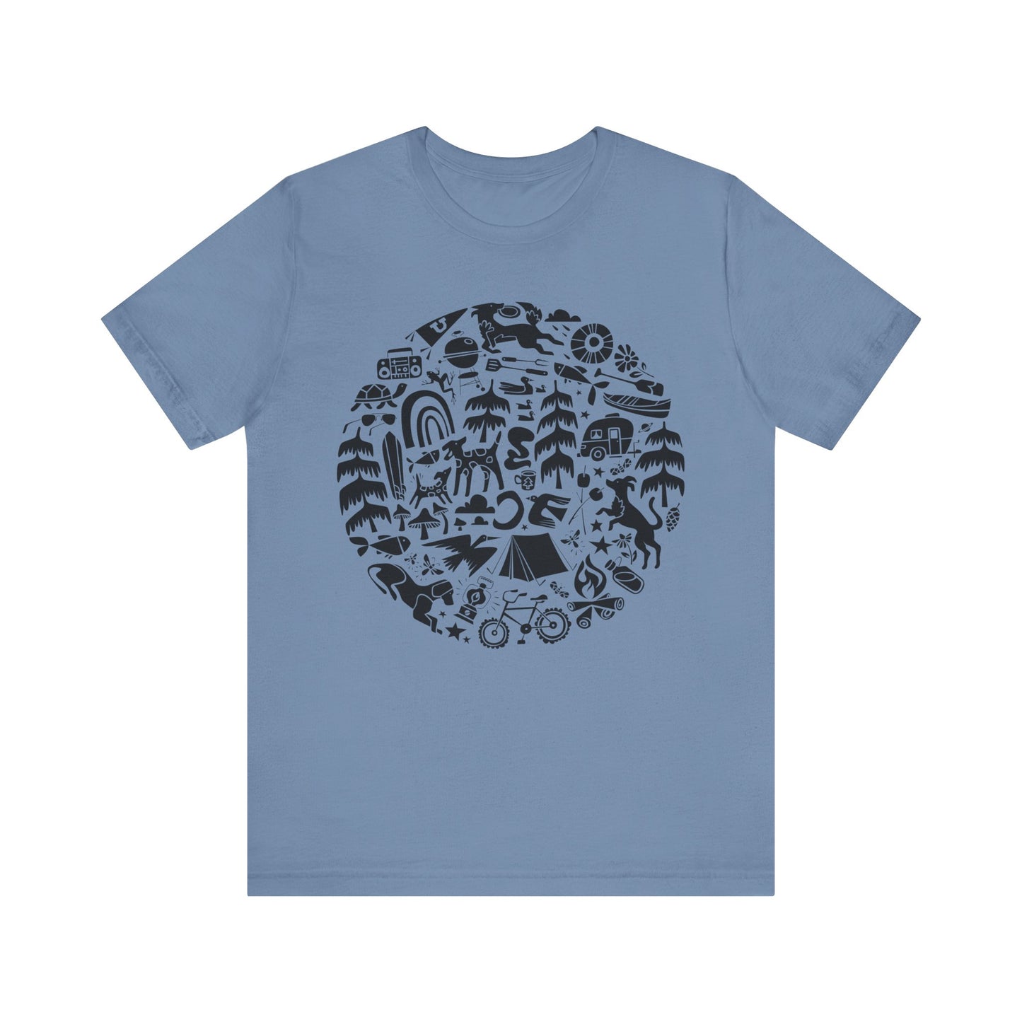 Camping Dogs Women's Graphic Tee