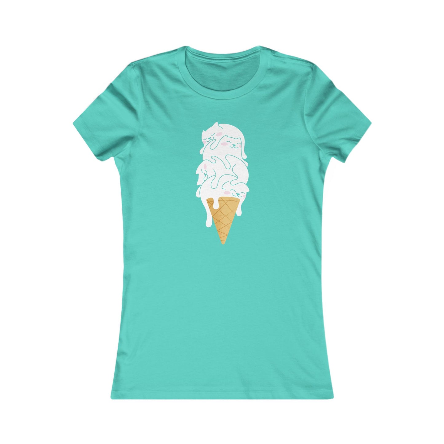 Kitty Cone Women's Fitted Tee