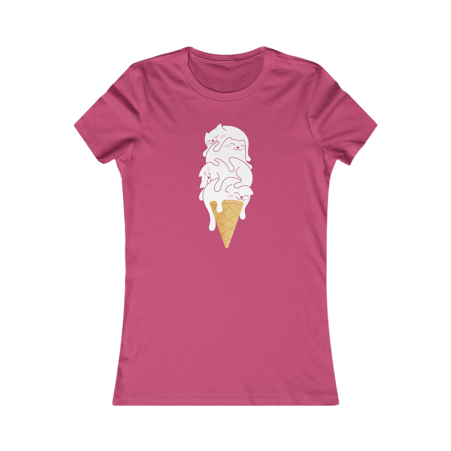 Kitty Cone Women's Fitted Tee
