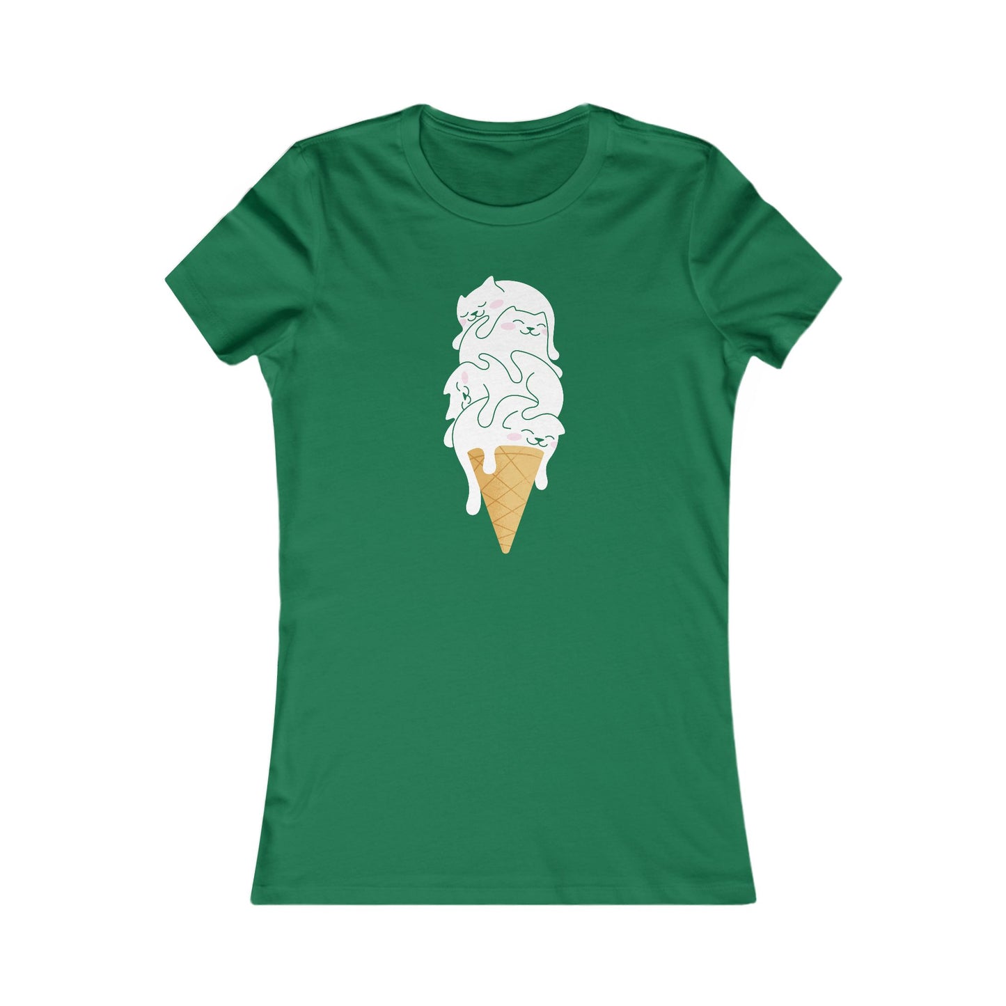 Kitty Cone Women's Fitted Tee