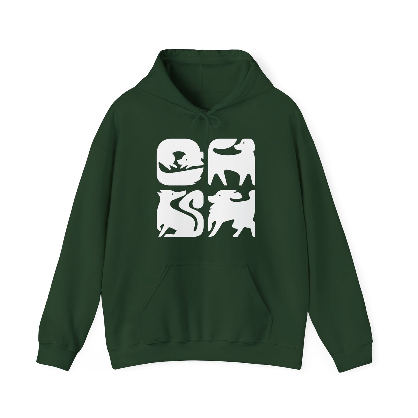 Dogs Graphic Men's Hooded Sweatshirt