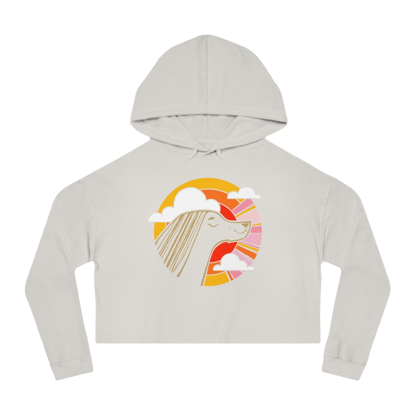 Sunset Beauty Women’s Cropped Hooded Sweatshirt