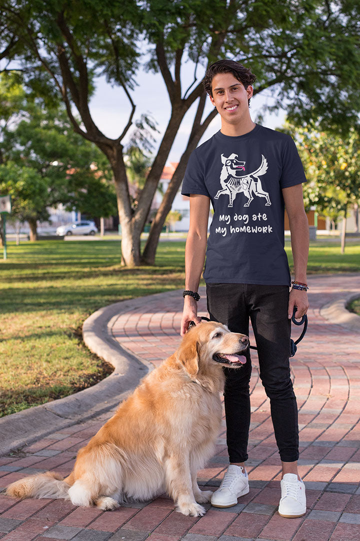 Dog Ate My Homework Men's Graphic Tee