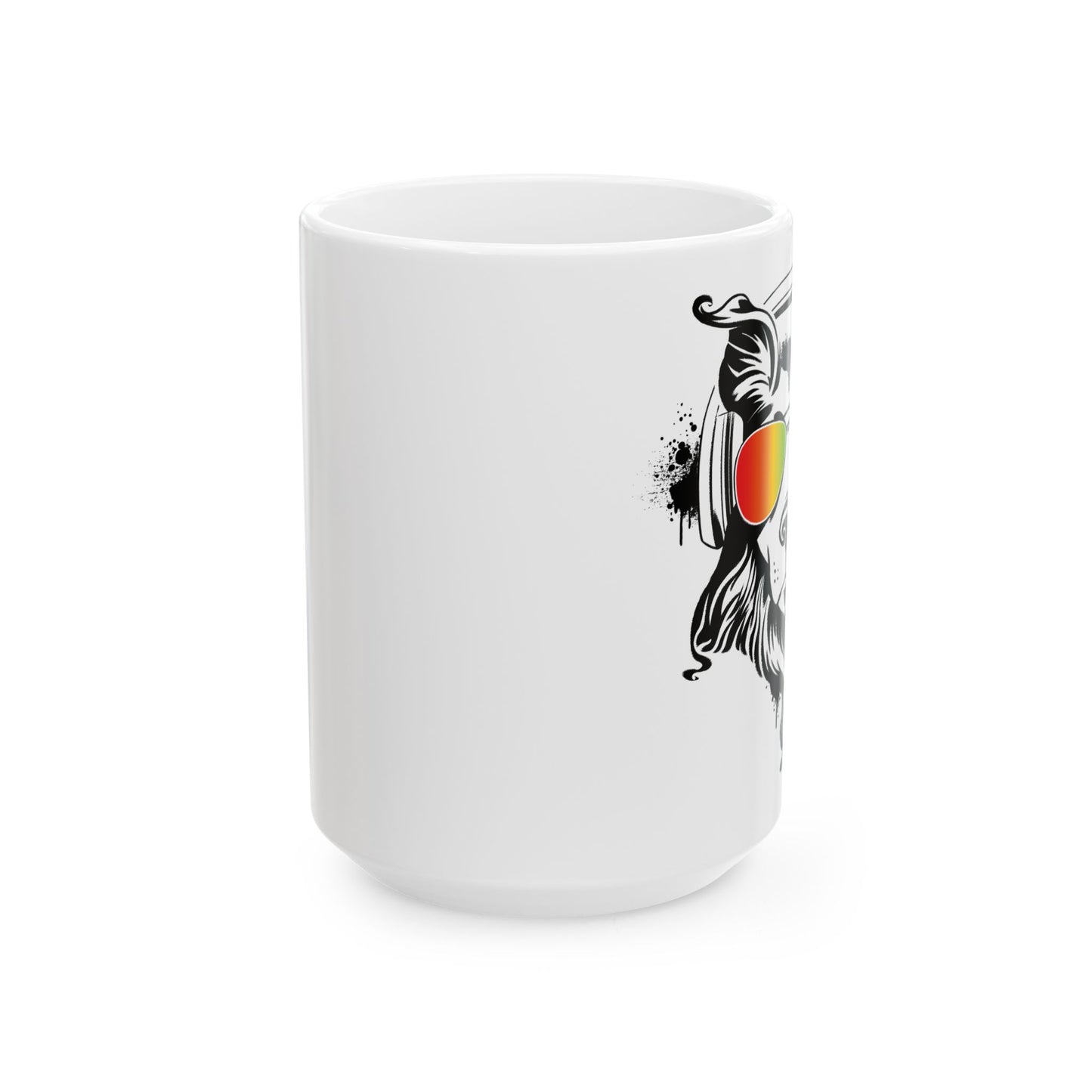 Music Dog Ceramic Mug 15oz