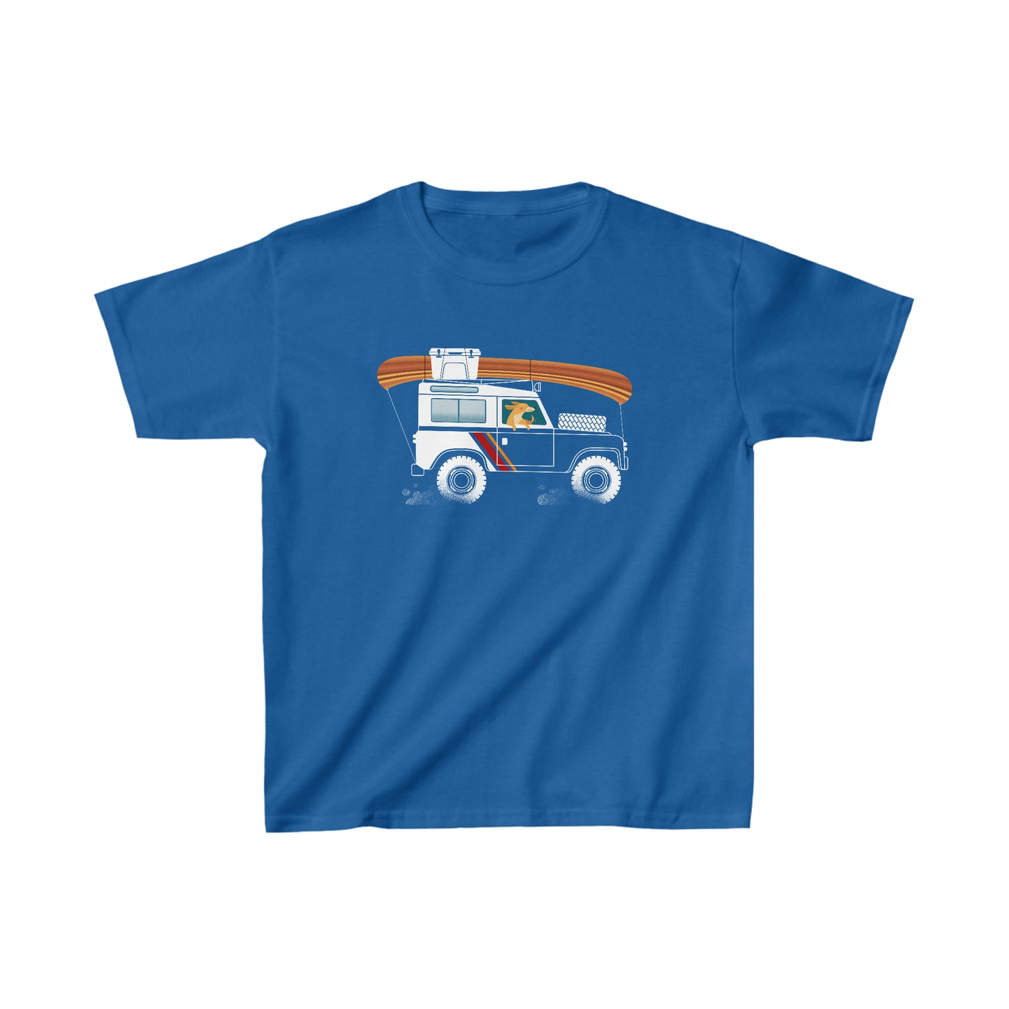 Land Rover Camping Dog Kid's Heavy Cotton Tee