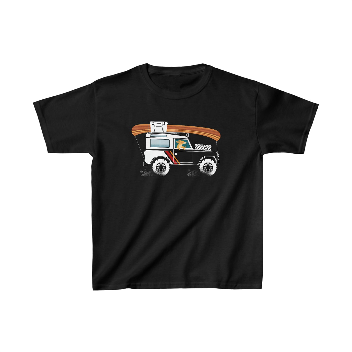 Land Rover Camping Dog Kid's Heavy Cotton Tee