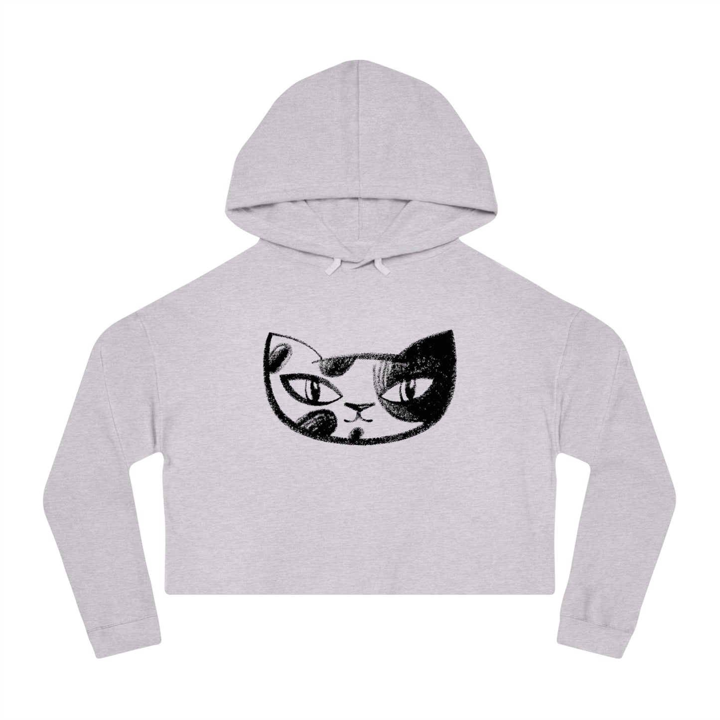 Cat BF#1 Women’s Cropped Hooded Sweatshirt