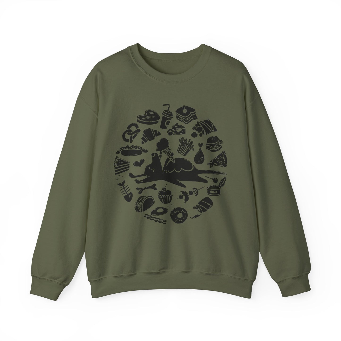 All Food is Dog Food Women's Heavy Blend Crewneck Sweatshirt