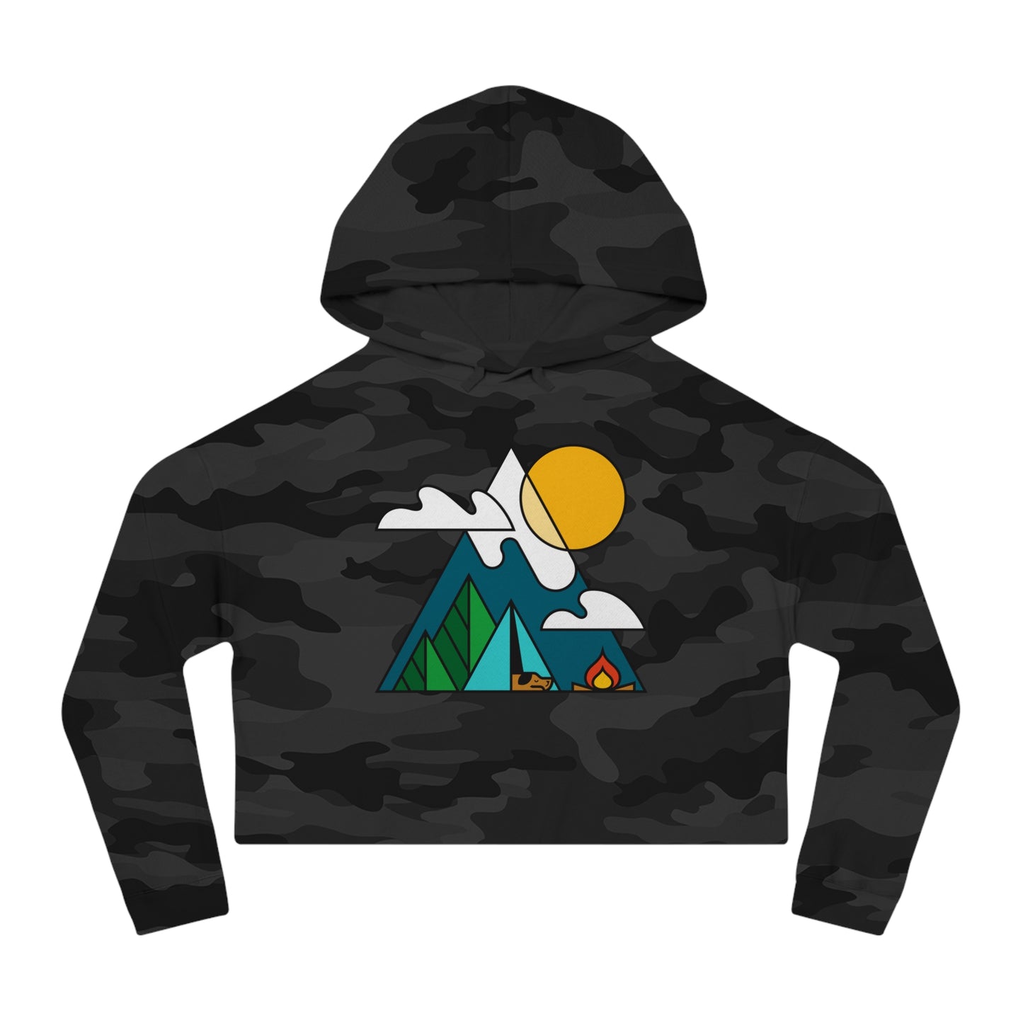 Living the Dream Women’s Cropped Hooded Sweatshirt