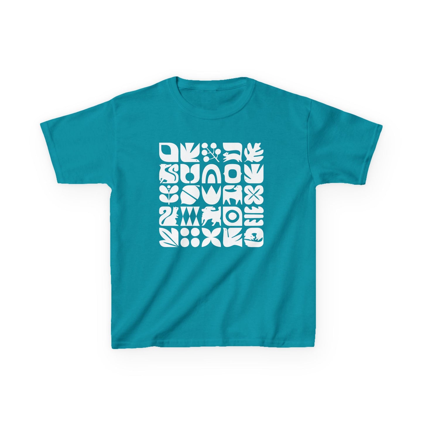 Dogs and Squirrels Graphic Kids Heavy Cotton Graphic Tee