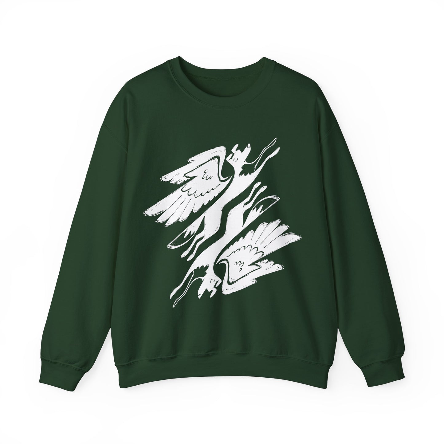 Angel Dogs Men's Heavy Blend Crewneck Sweatshirt