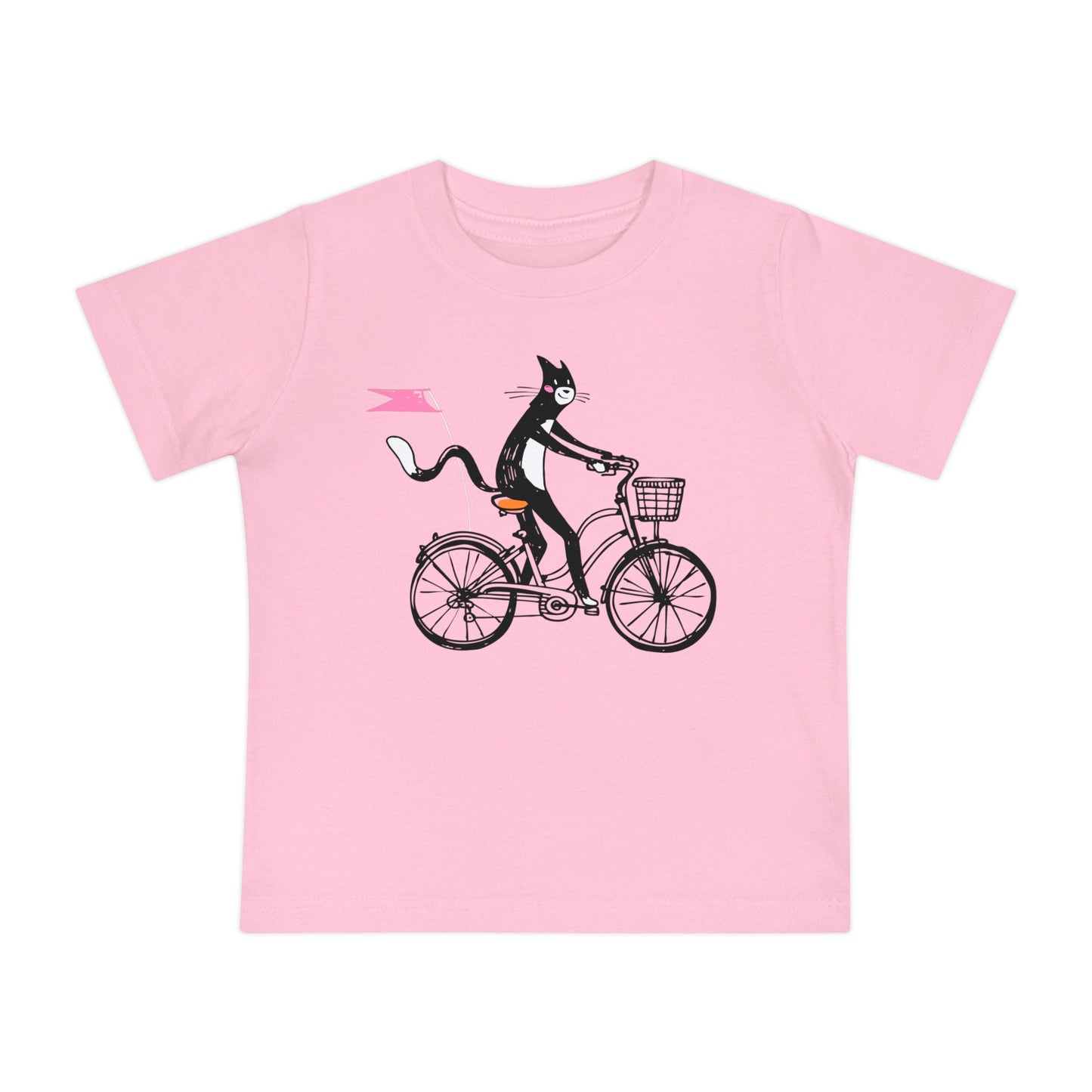 Bicycle Cat Baby Graphic Tee