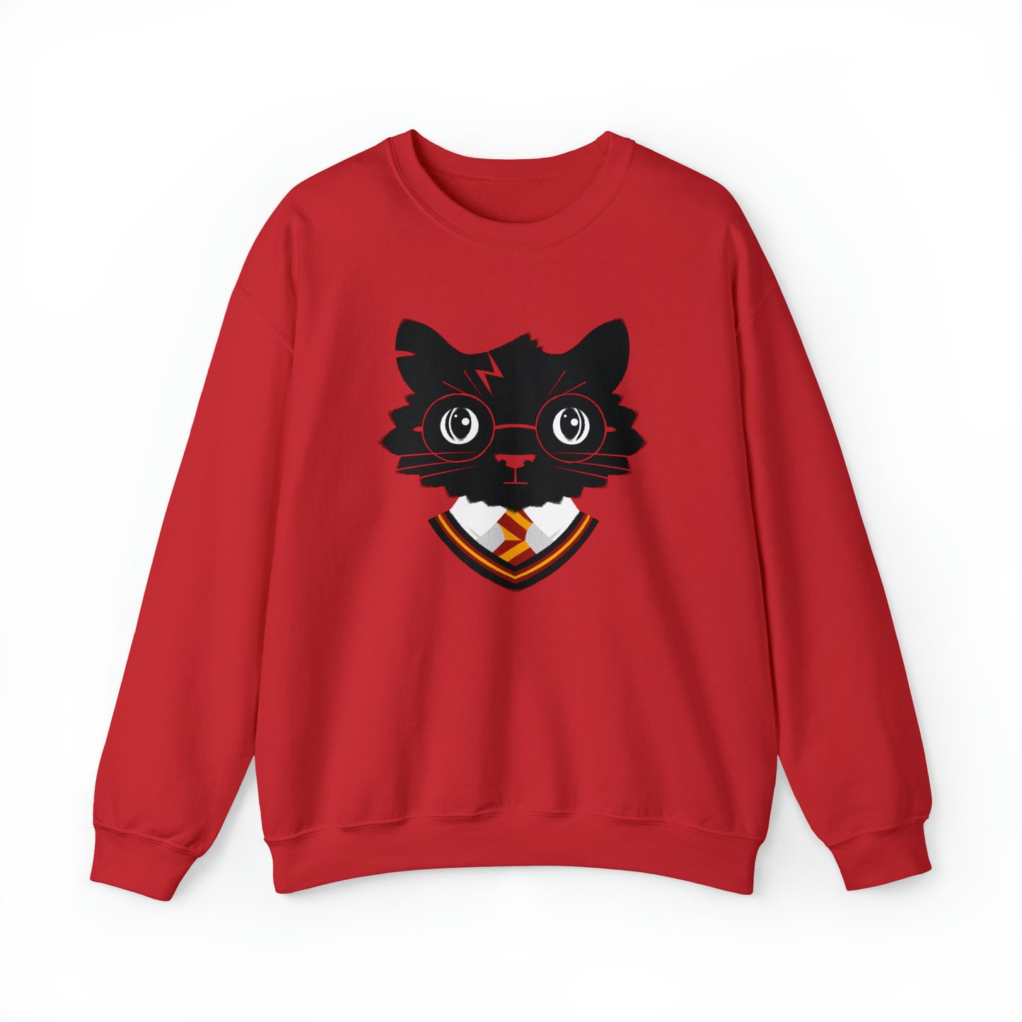 Wizard Cat Men's Heavy Blend Crewneck Sweatshirt