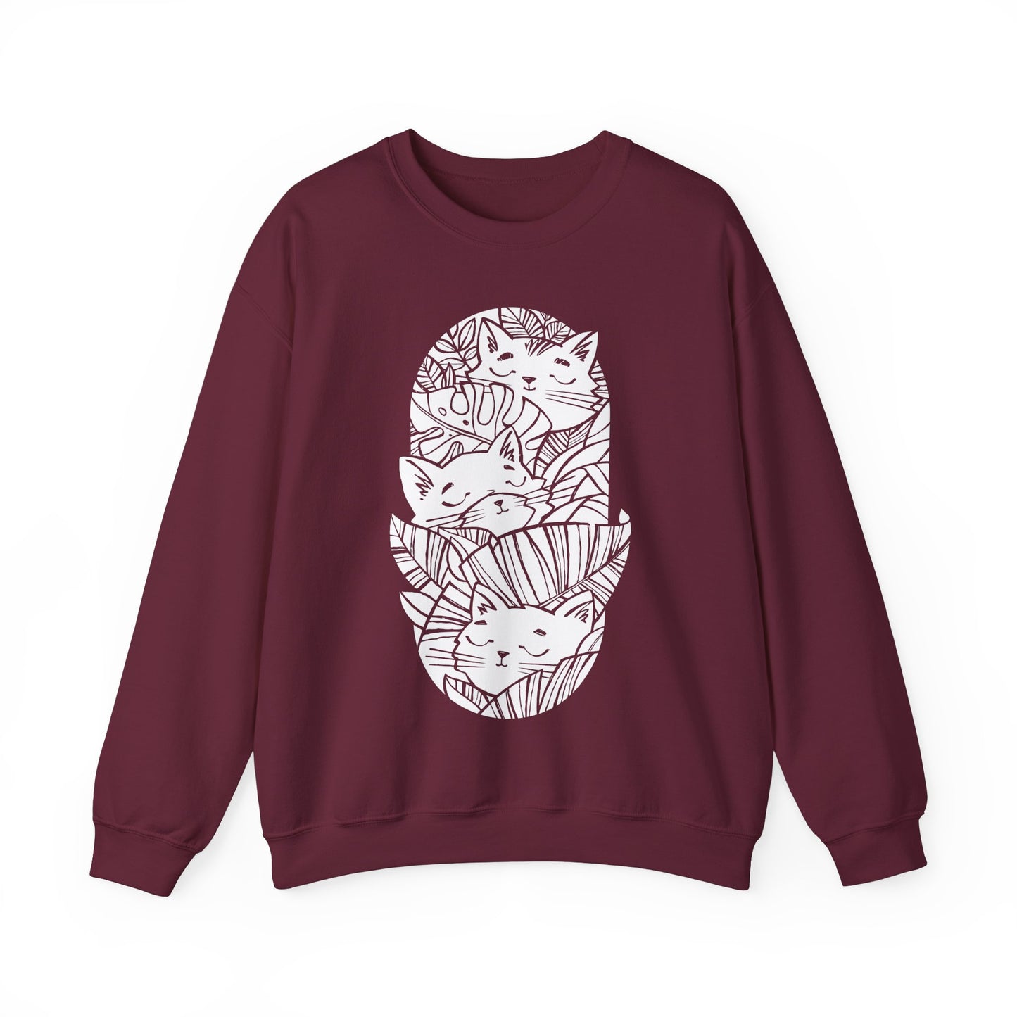 Jungle Cats Women's Heavy Blend Crewneck Sweatshirt
