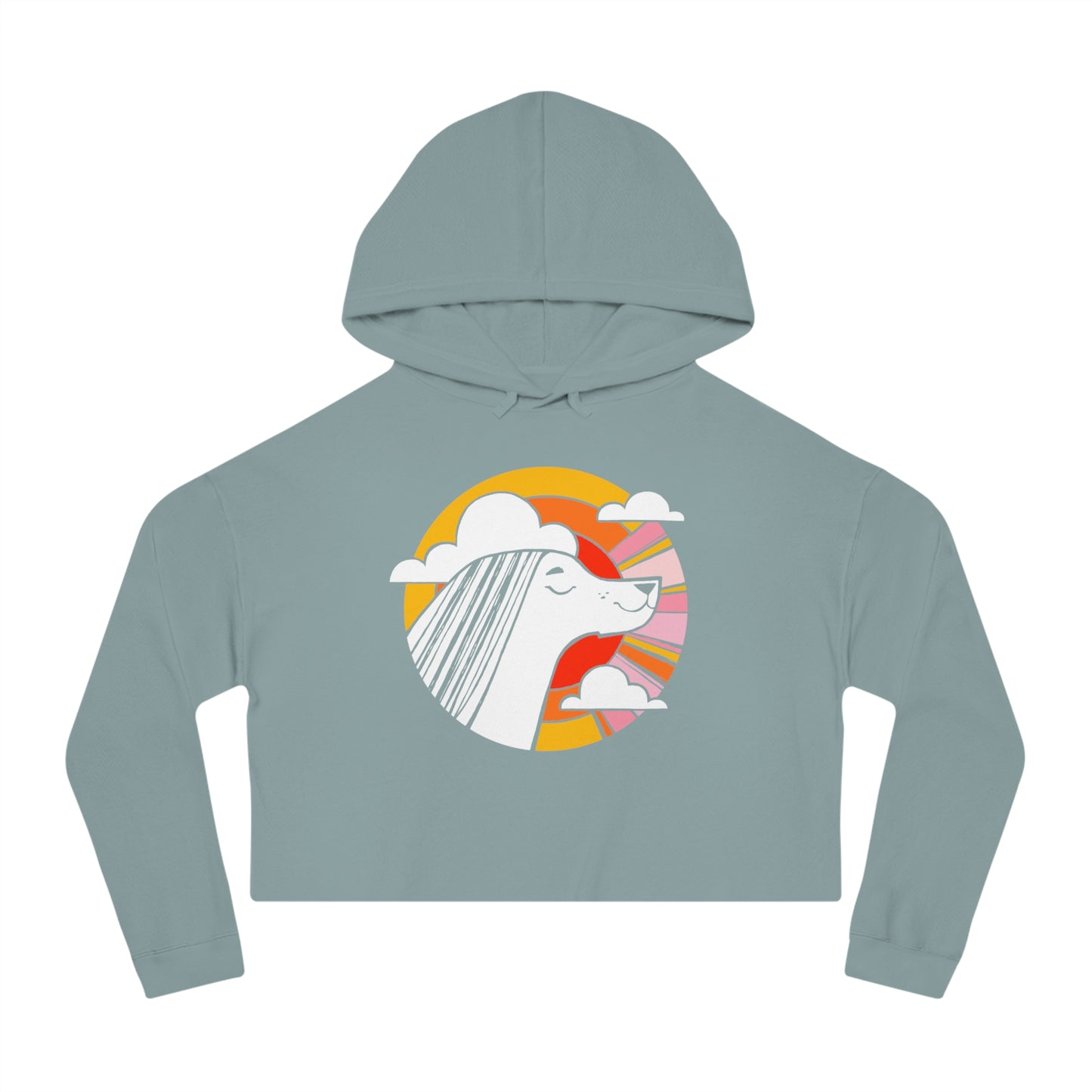 Sunset Beauty Women’s Cropped Hooded Sweatshirt