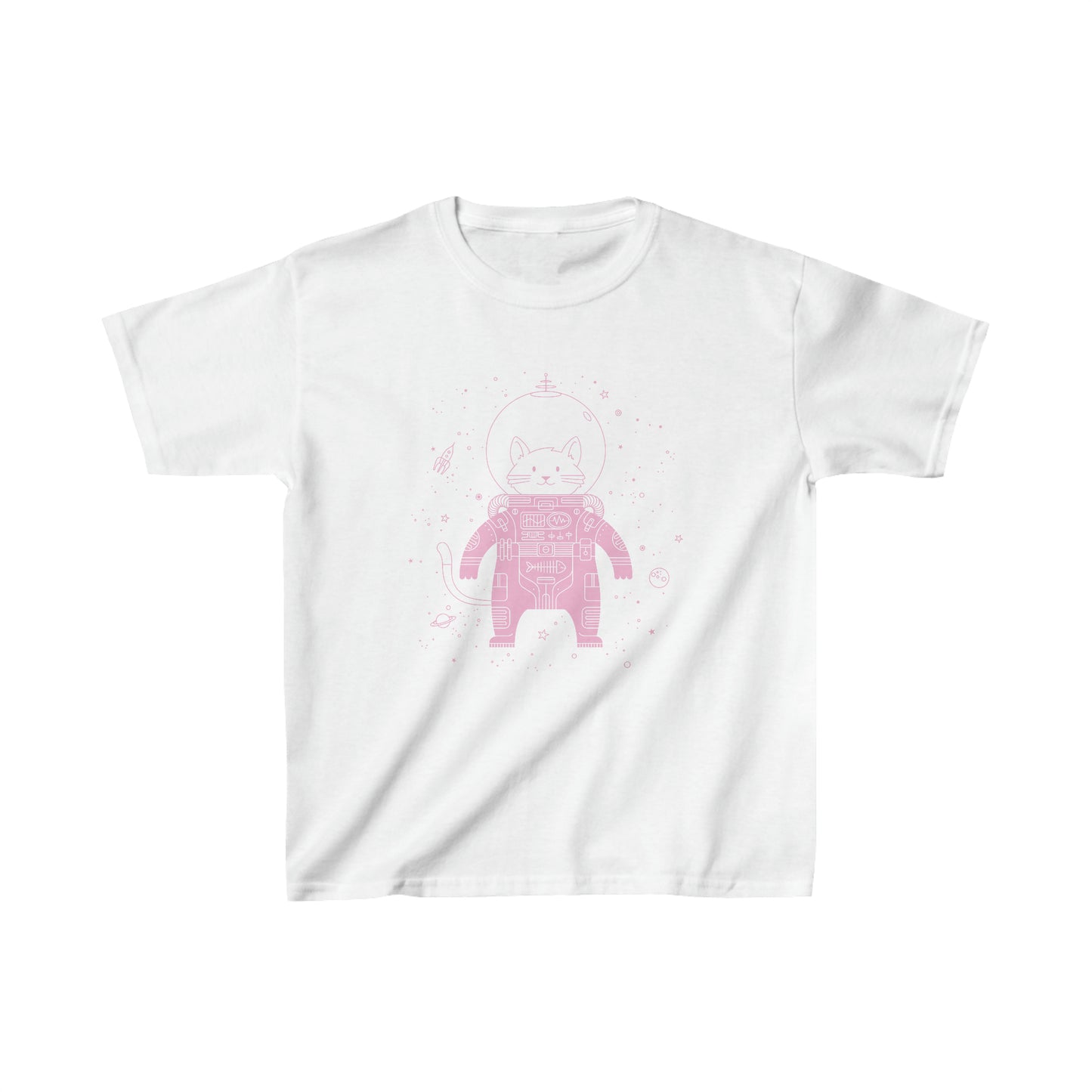 Cat in Space Kid's Heavy Cotton Tee