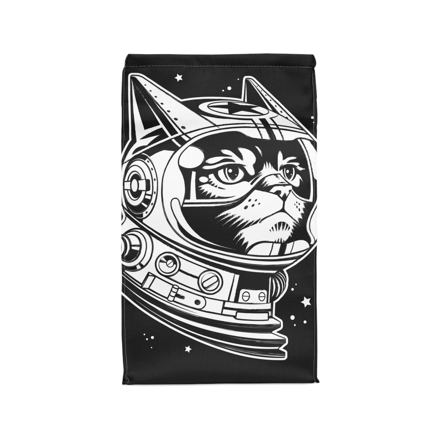 Space Cat Polyester Lunch Bag