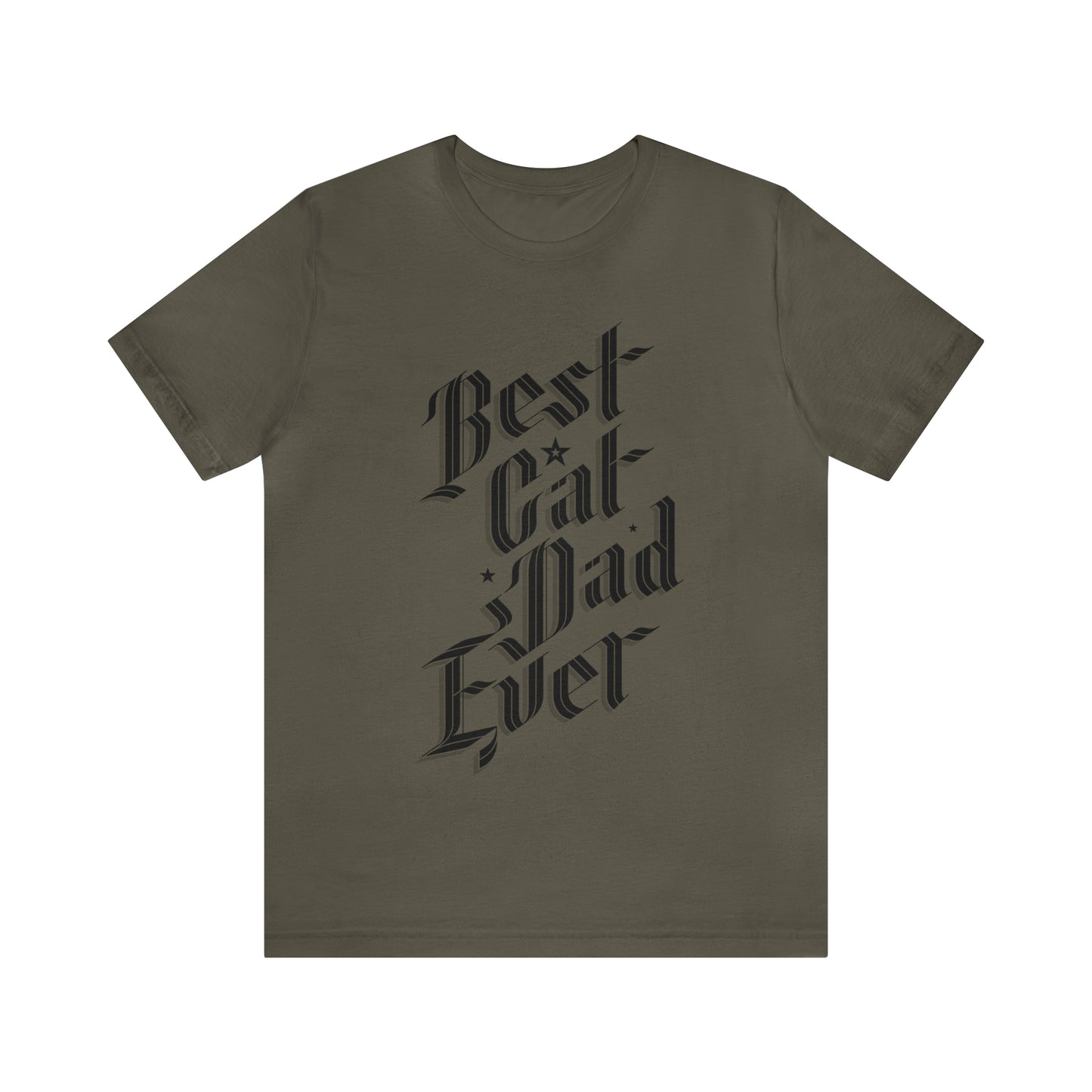 Sophisticated Best Cat Dad Ever Men's Graphic Tee