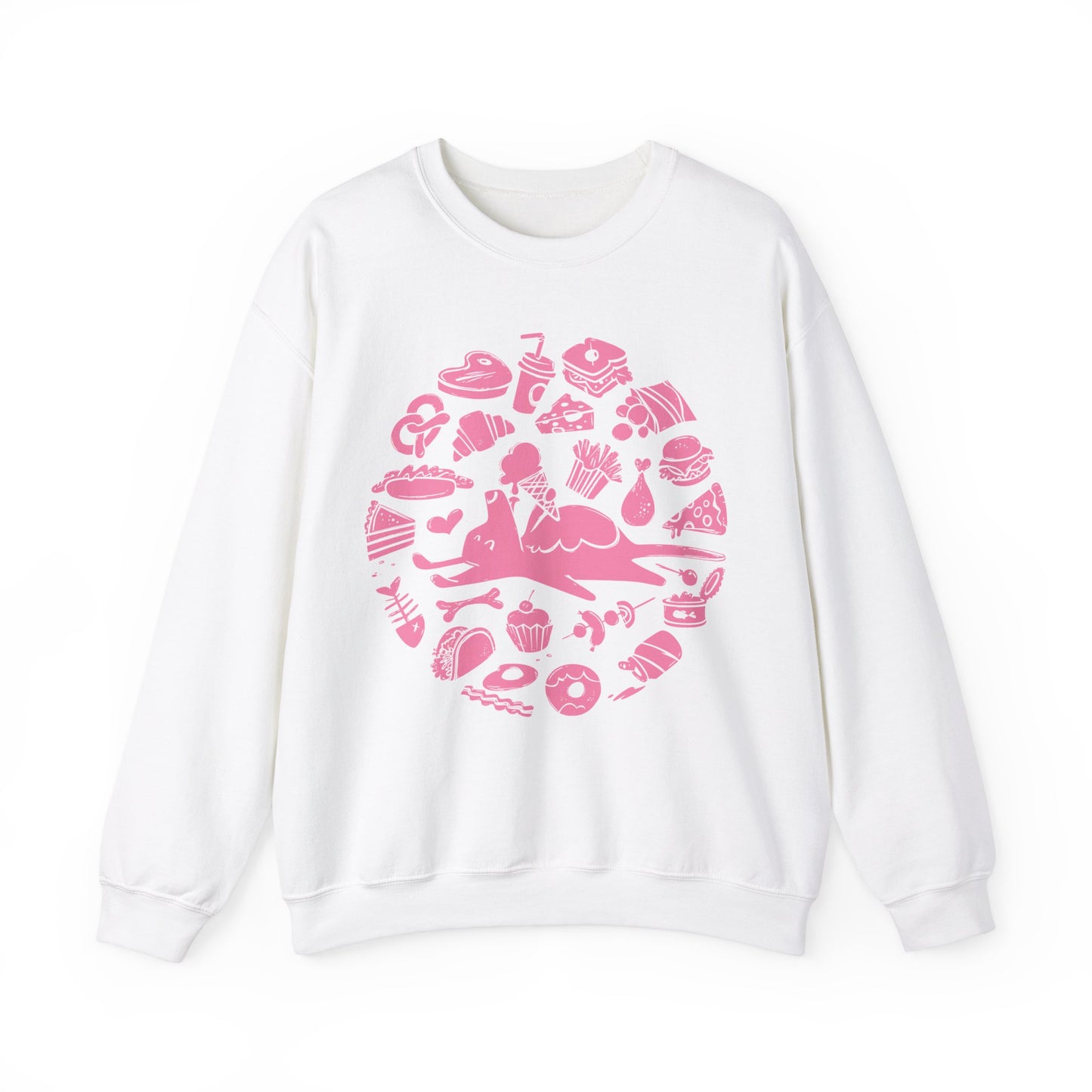 All Food is Dog Food Women's Heavy Blend Crewneck Sweatshirt