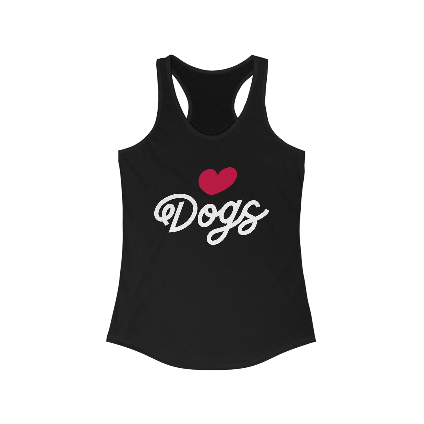 Love Dogs Script Women's Racerback Tank Top