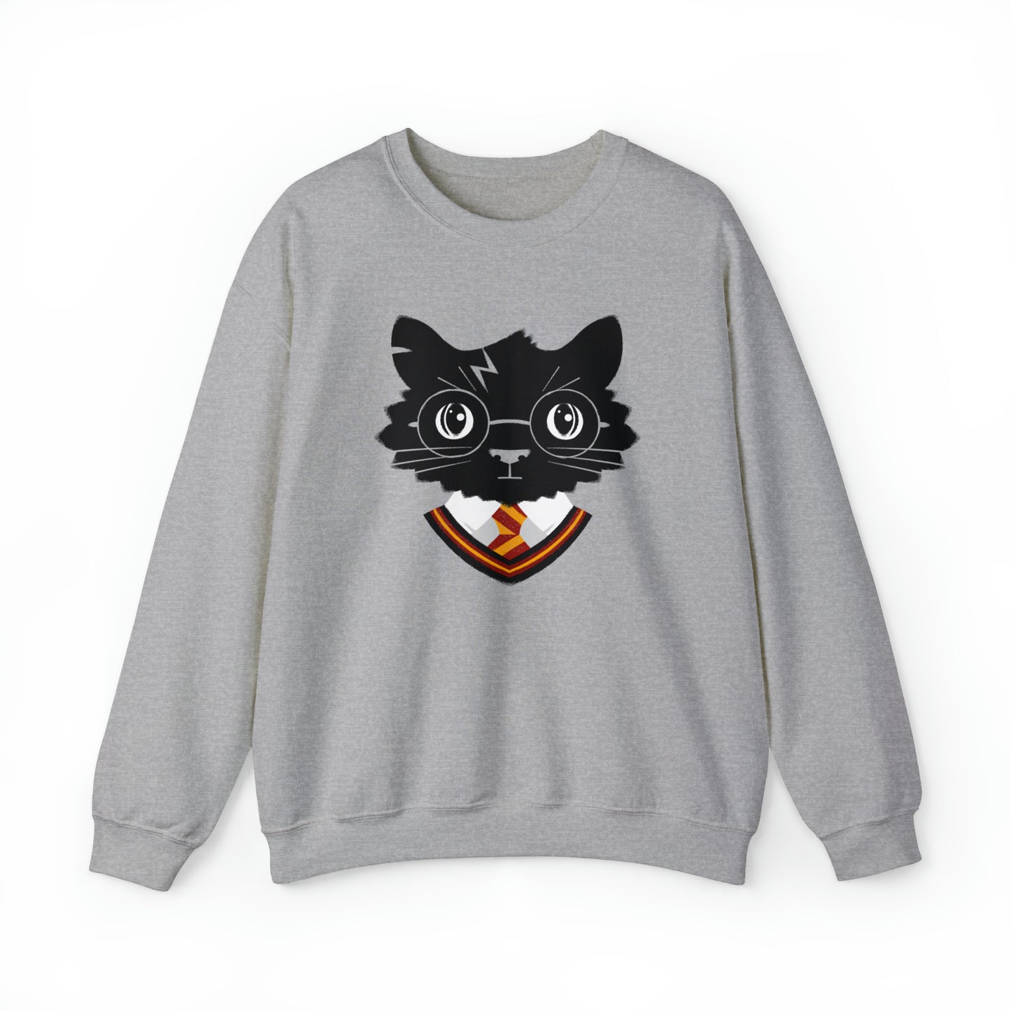 Wizard Cat Men's Heavy Blend Crewneck Sweatshirt