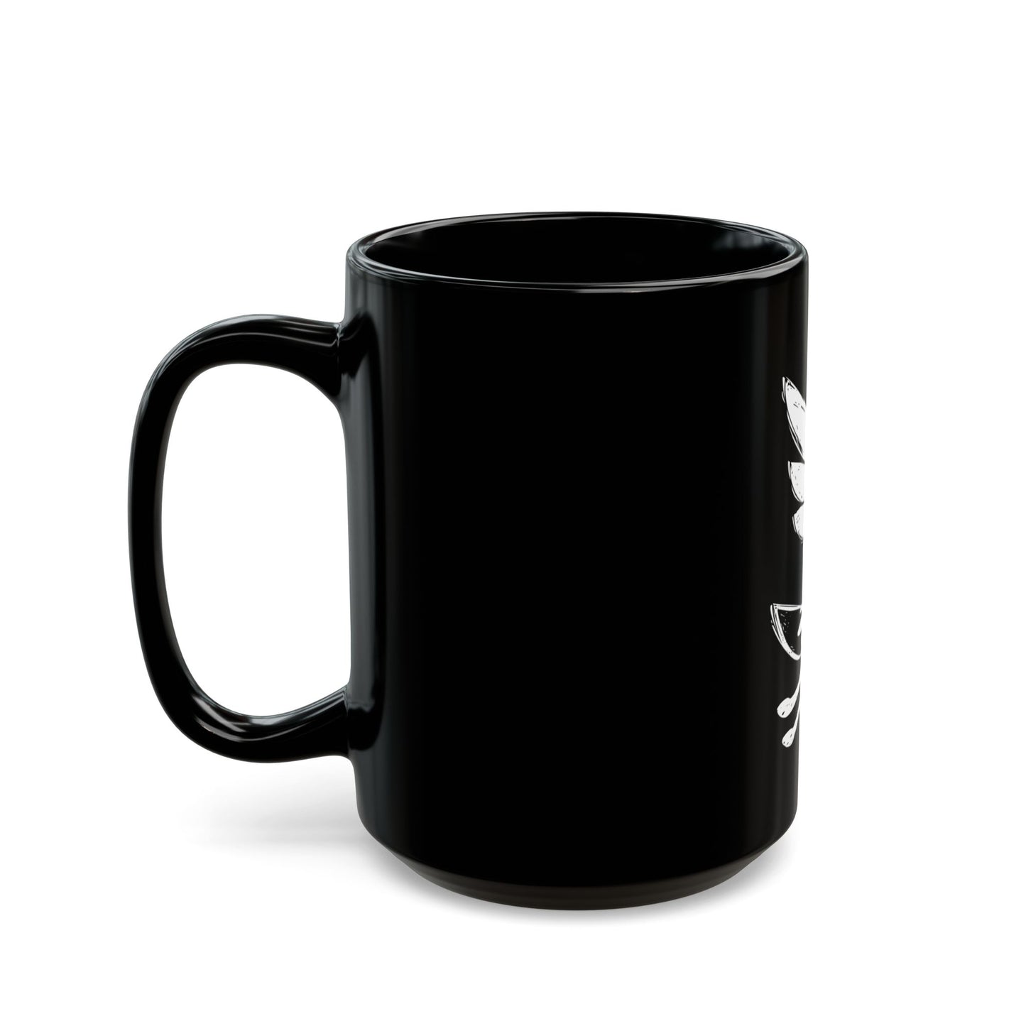 Angel Dog 15oz Black Mug