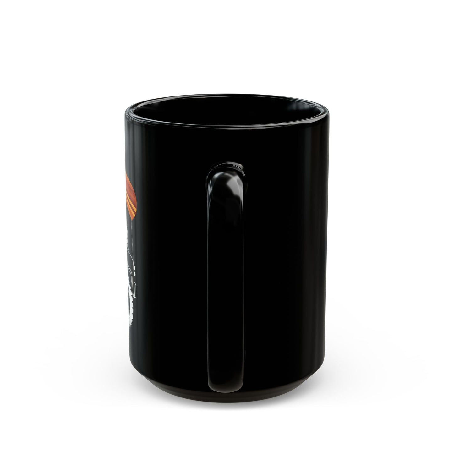 Camping Dog 15oz Black Mug