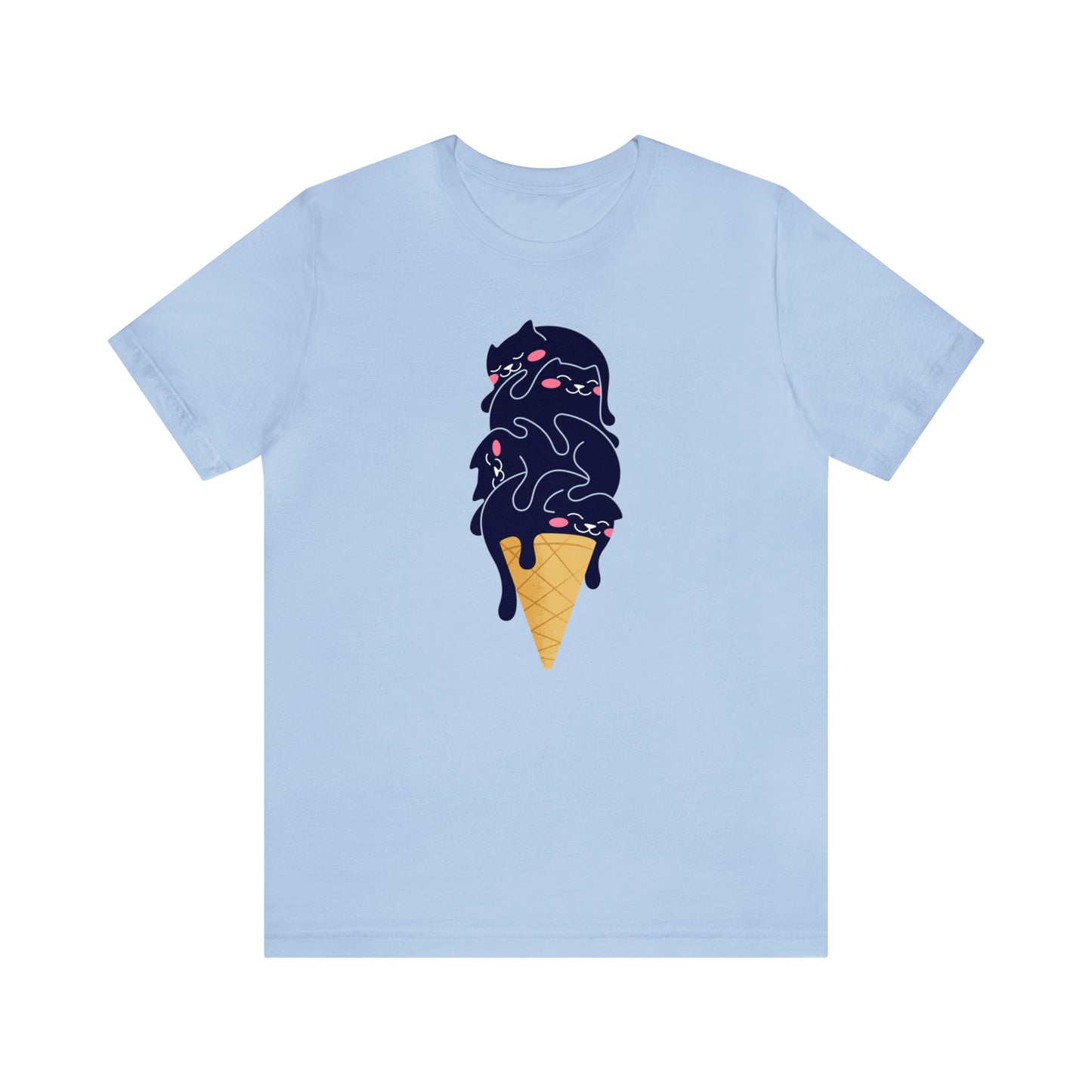 Ice Cream Cone Cat Tee – Sweet and Fun for Cat Lovers!