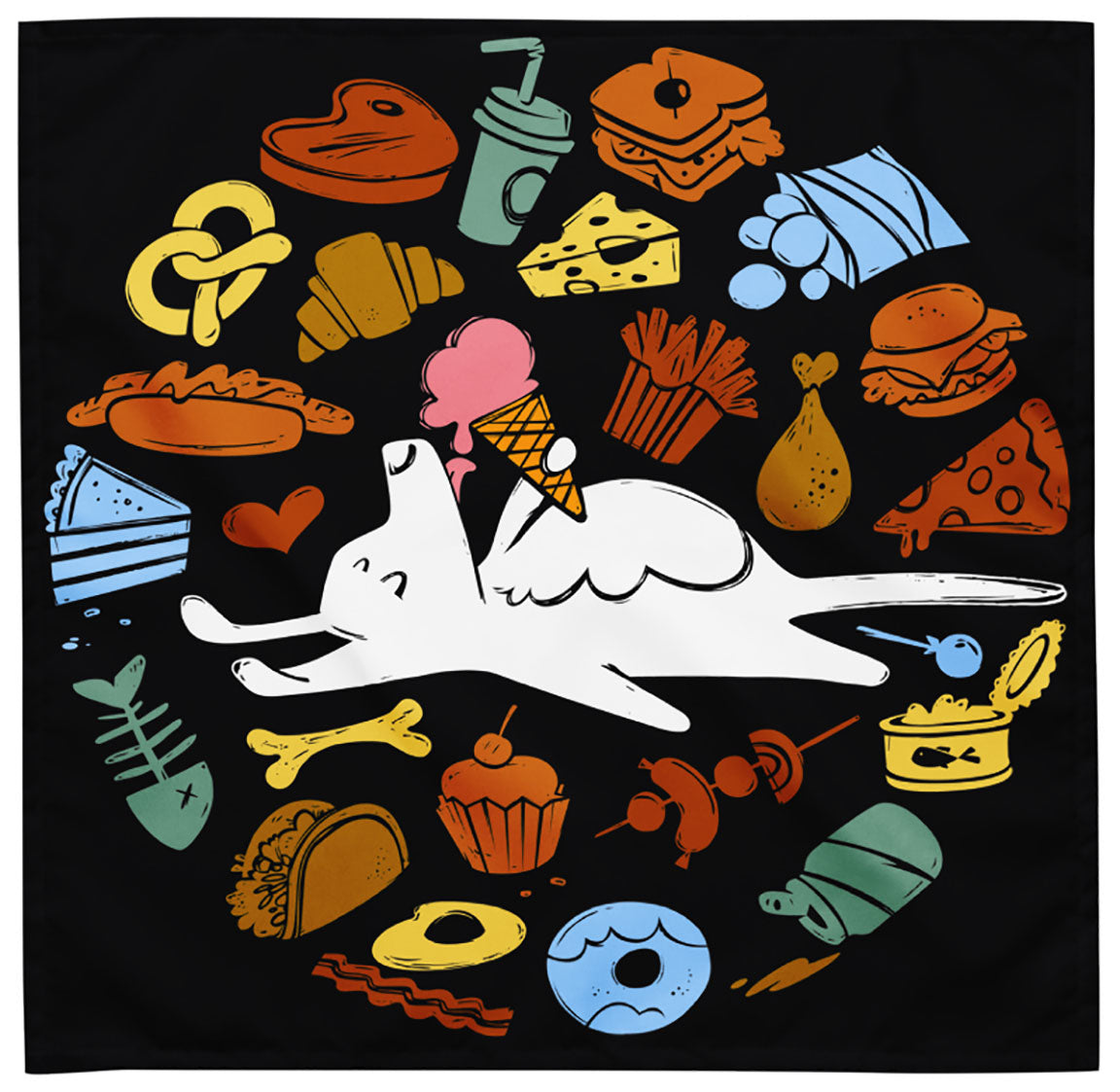 All Food is Dog Food bandana
