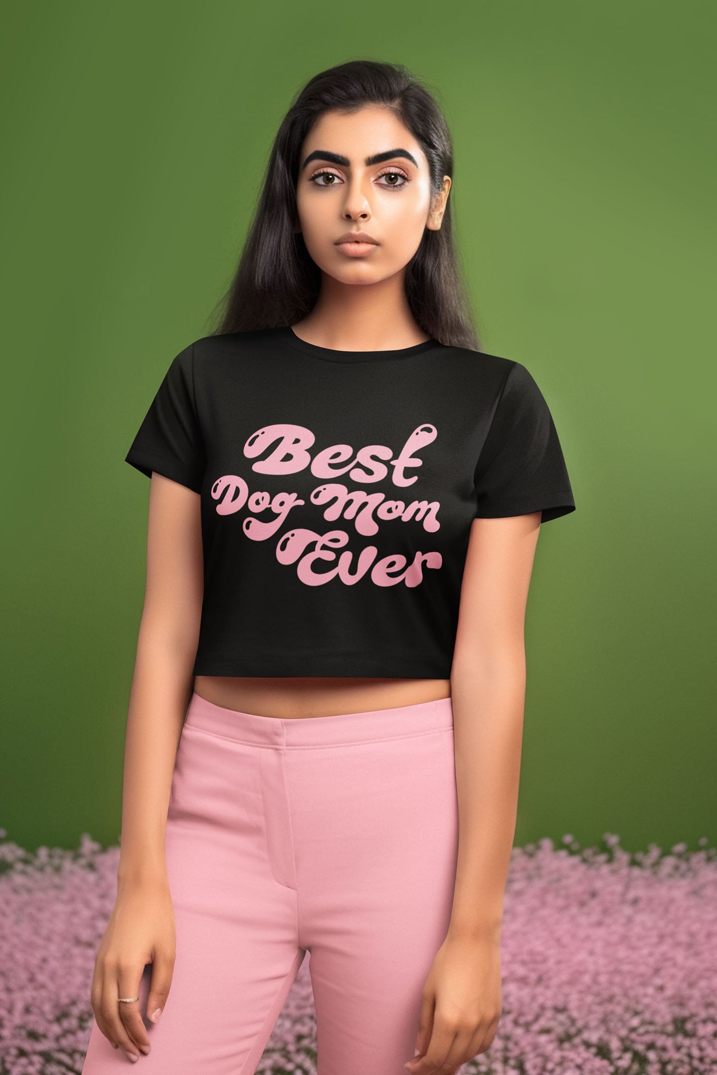 Best Dog Mom Ever Women's Baby Tee