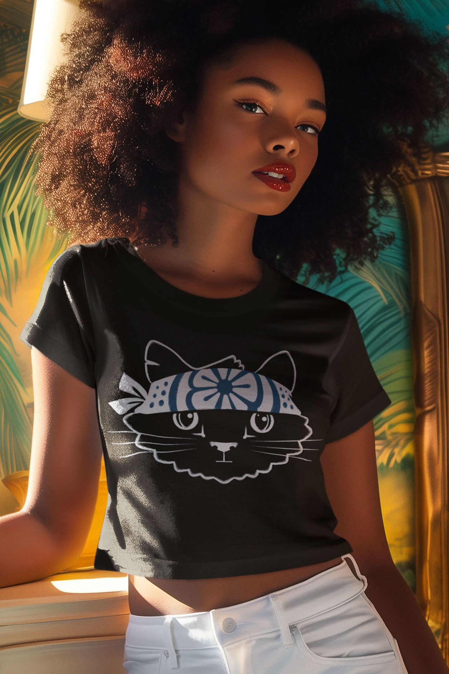 Karate Cat Women's Baby Tee