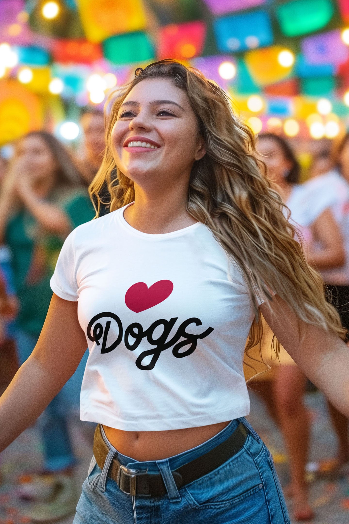 Love Dogs Script Women's Baby Tee