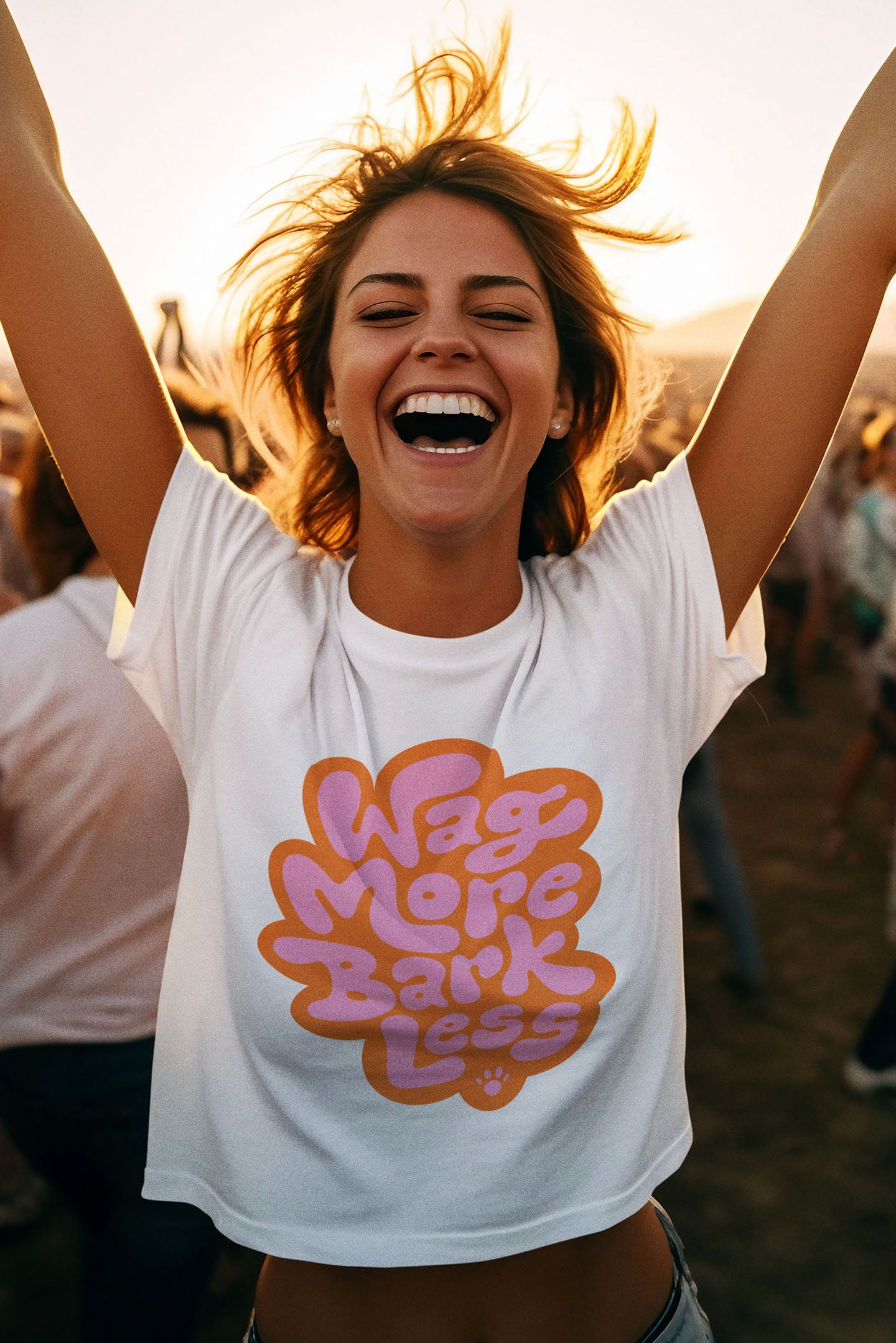 Wag More Bark Less Women's Baby Tee