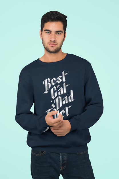Best Cat Dad Ever Heavy Blend Crewneck Sweatshirt