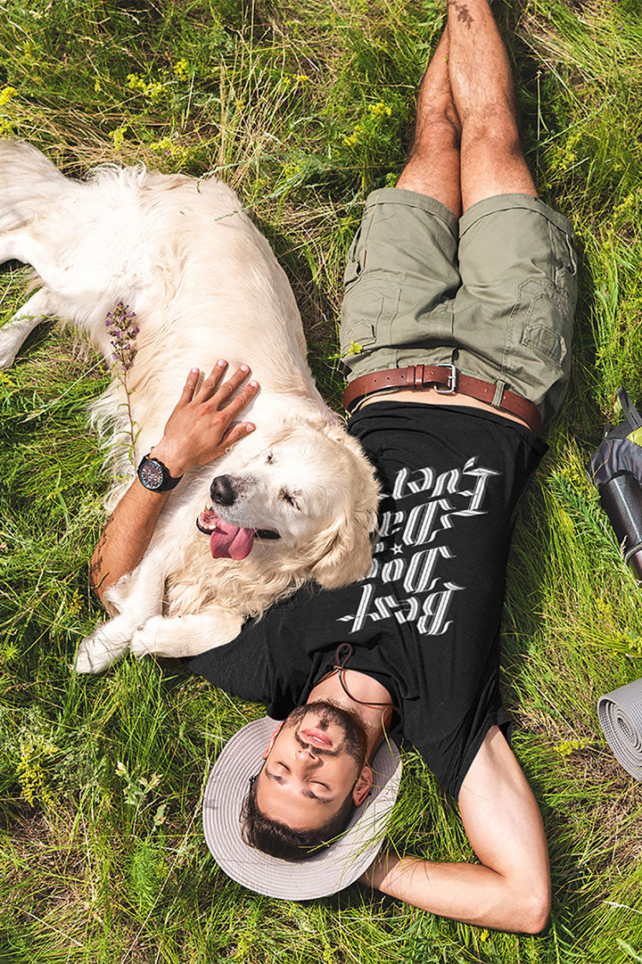 Sophisticated Best Dog Dad Ever Men's Graphic Tee