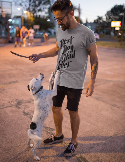 Sophisticated Best Dog Dad Ever Graphic Tee