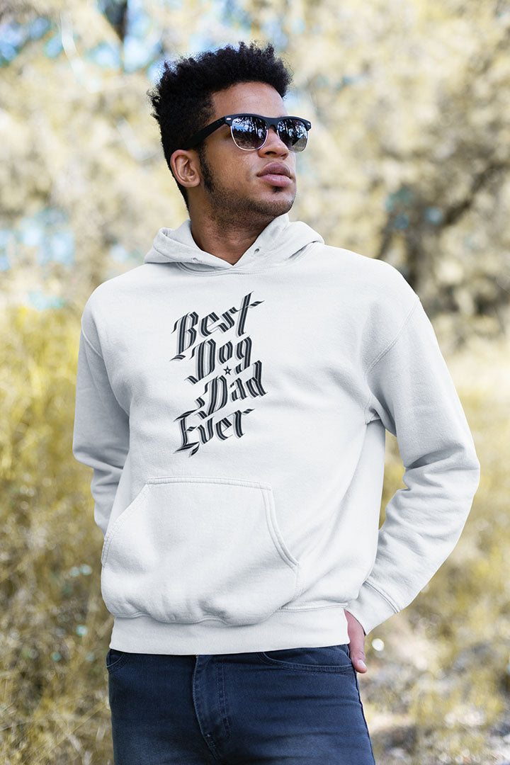 Best Dog Dad Ever Men's Hooded Sweatshirt