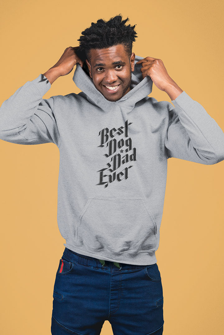 Best Dog Dad Ever Men's Hooded Sweatshirt