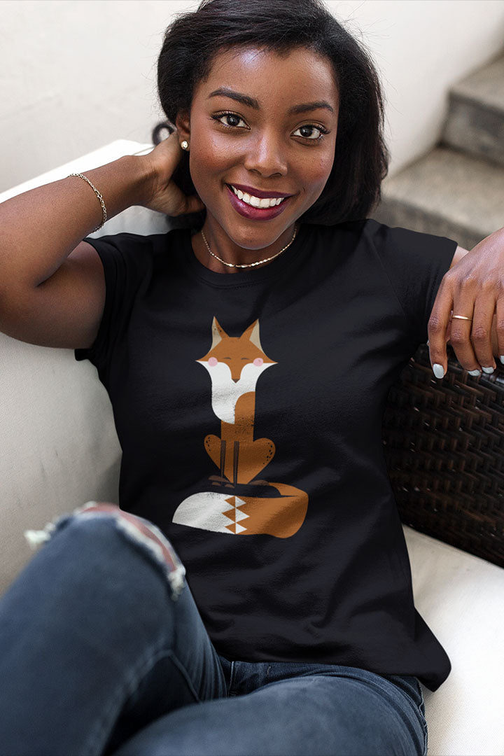 Enchanting Fox Women's Graphic Tee – Cozy, Stylish & Wildly Unique