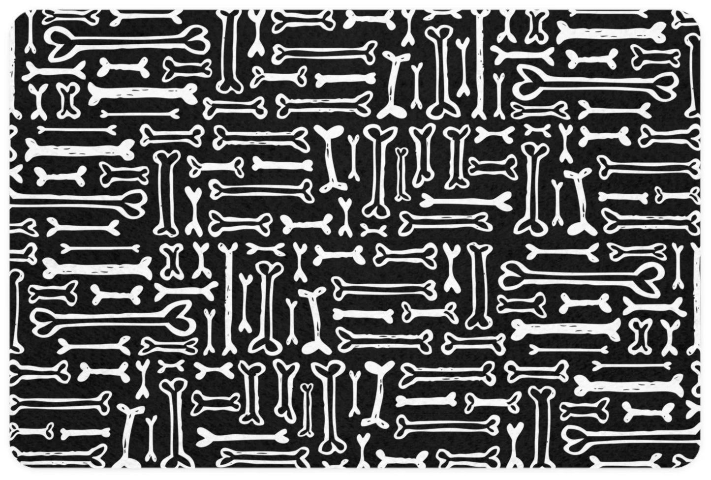 Bones Pet Food Mat (12x18)