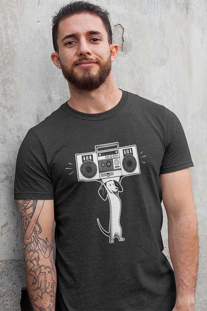 Boombox Dog Men's Graphic Tee
