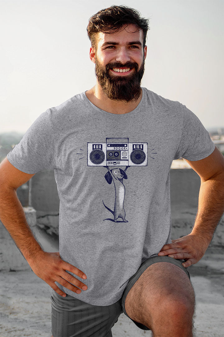 Boombox Dog Men's Graphic Tee