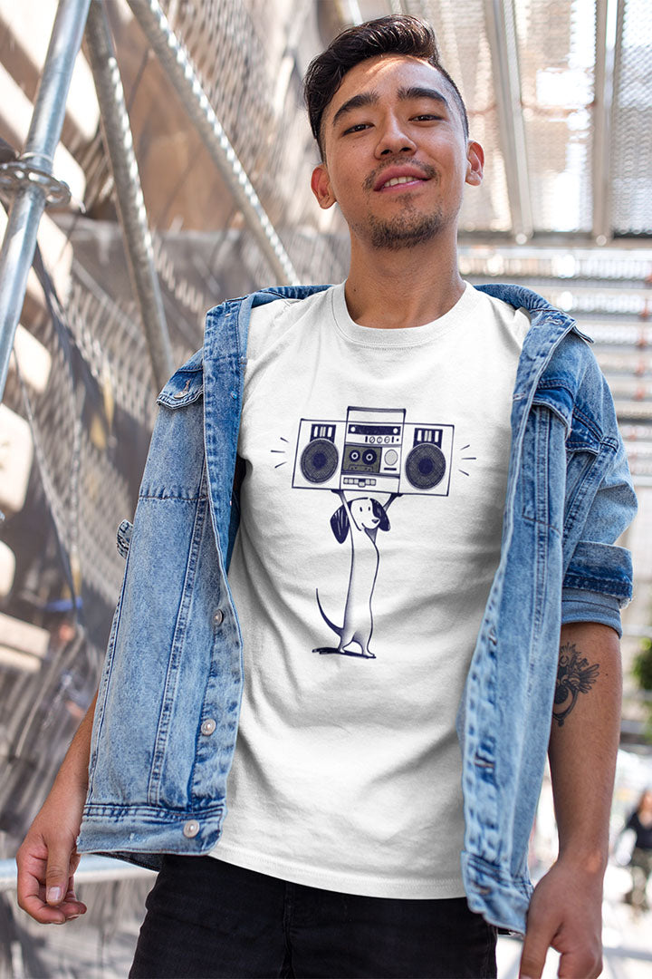 Boombox Dog Men's Graphic Tee