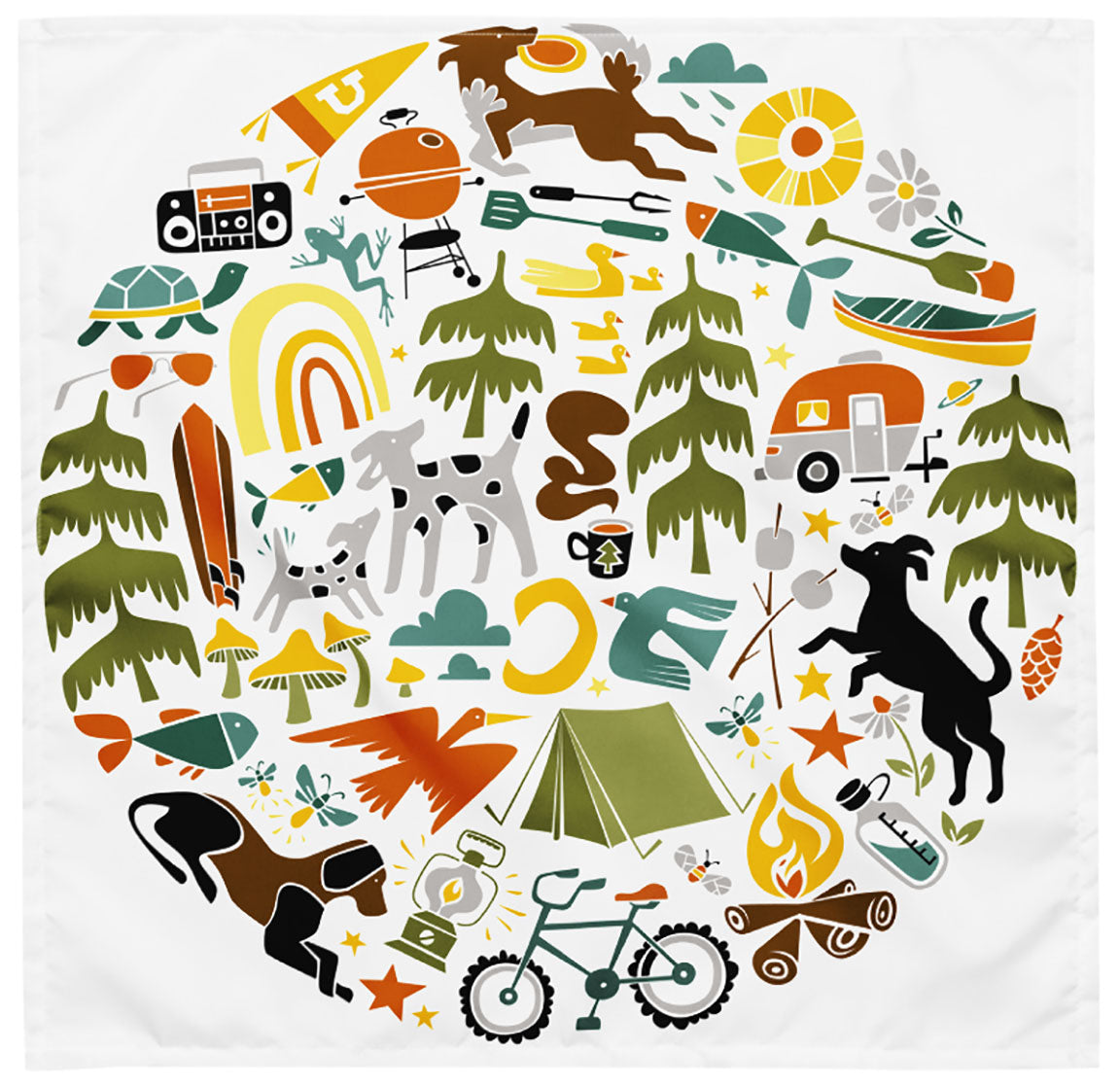 Camp Dogs bandana