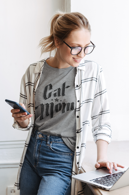 Sophisticated Cat Mom Graphic Tee