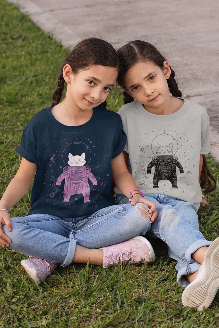 Cat in Space Kid's Heavy Cotton Tee