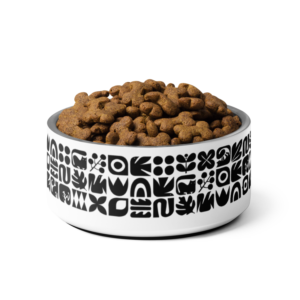 Cats and Birds Graphic Pet bowl