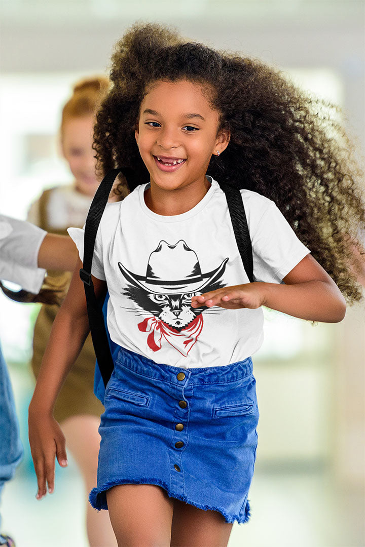 Cowboy Cat Kid’s Heavy Cotton Graphic Tee